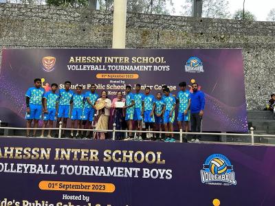 Association Vollyball tournament for boys (Under 17 team won the runner up position)